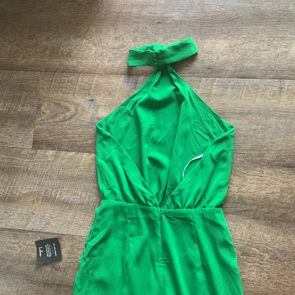 Lulus Epitome of Elegant Knotted Halter Wide-Leg Jumpsuit - Picture 9 of 15